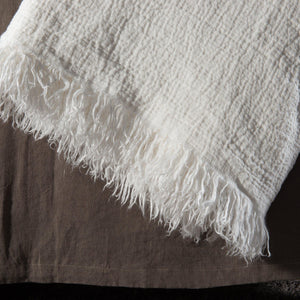 Natural Linen Throw - endlessbay