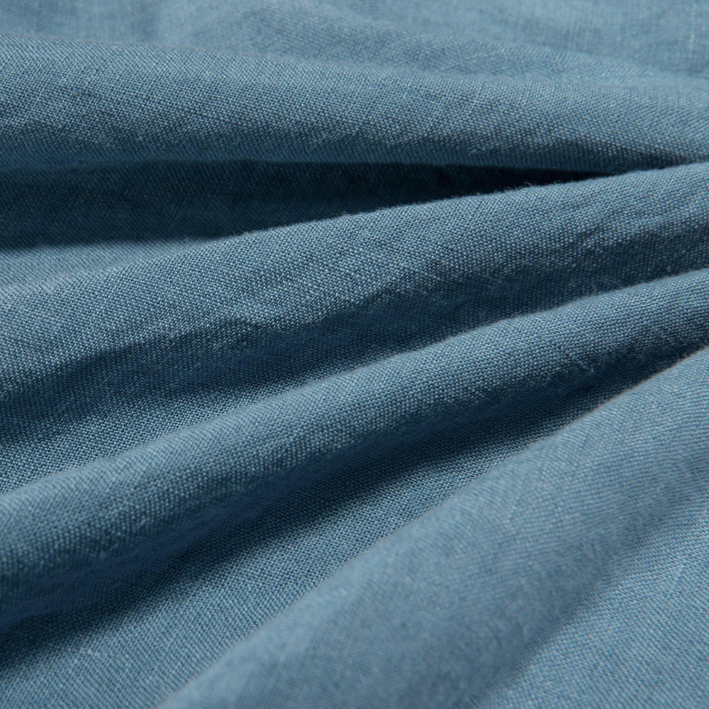 Essential Linen Sheet Set  Fabric Aruba Blue