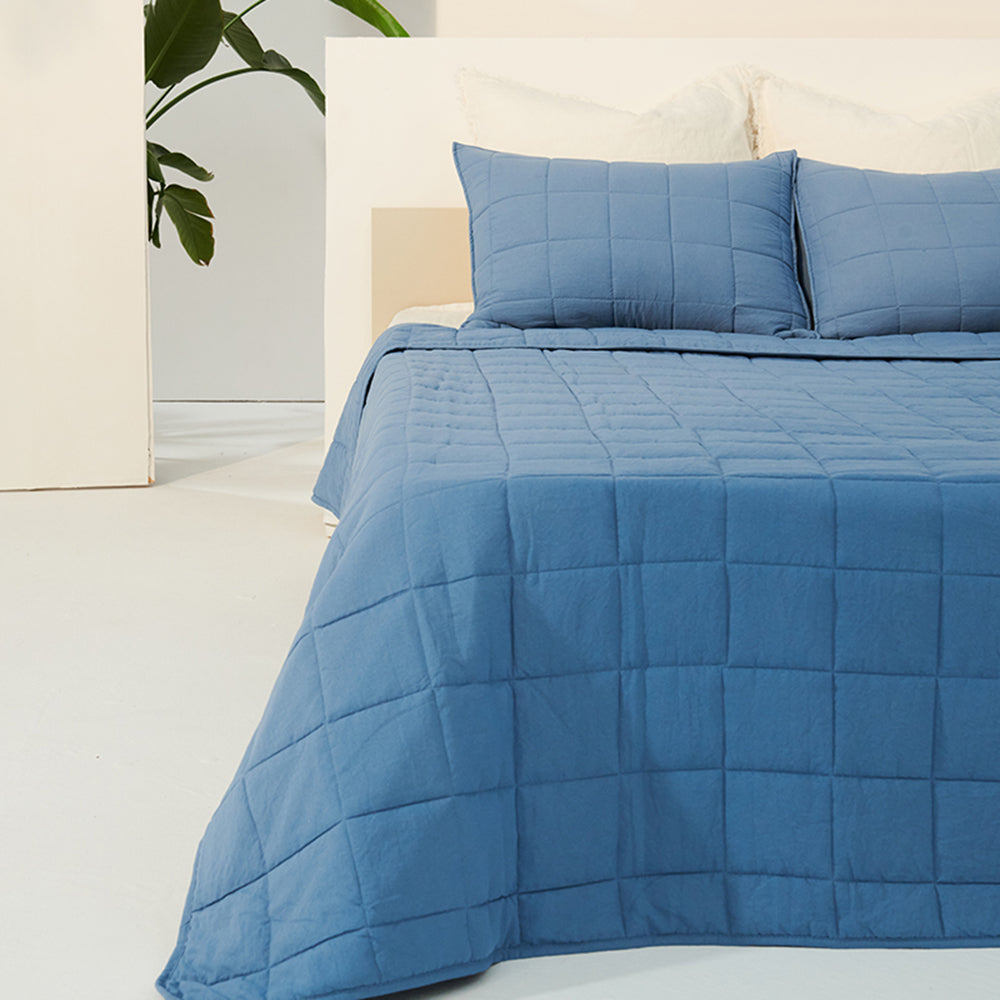 endlessbay Washed Microfiber Comfort Quilt Set ,Lightweight Soft Bedspread Coverlet