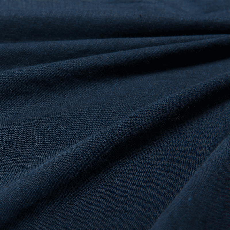Linen Duvet Cover Deep Blue Fabric- endlessbay